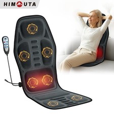 Massage Seat Cushion with Heating, Full Body Vibration, Back Massage Chair Cushi