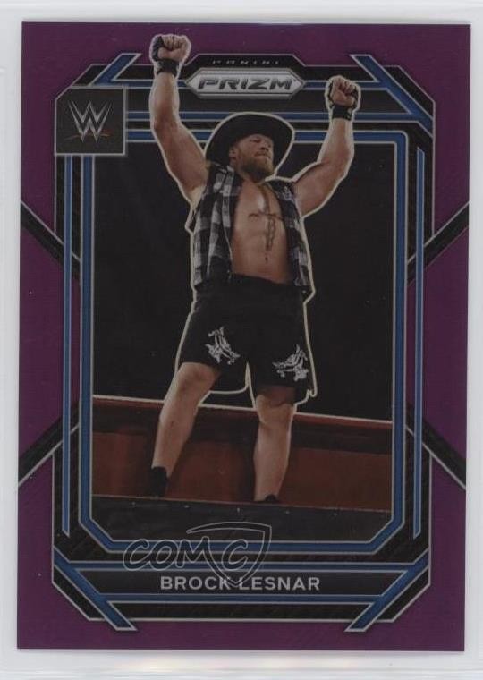 2023 Panini Prizm WWE Purple Prizm 20/149 Brock Lesnar #151 1c6t