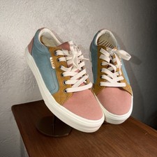 Taos Plim Soul Shoes Womens 7 Beach Multi Canvas Low Casual Comfort Sneakers