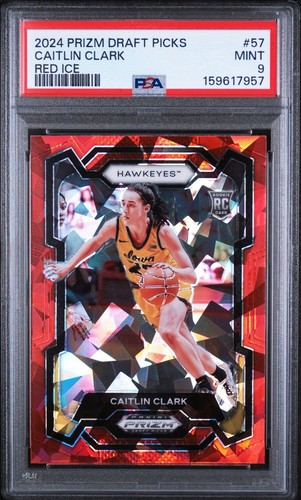 2024-25 Panini Prizm Draft Picks - Caitlin Clark #57 Red Ice Prizm (RC)