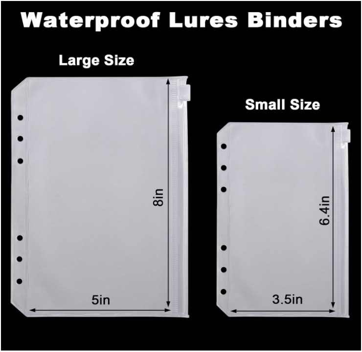 Dr.Fish Bait Binder Bag – Compact Tackle Storage for Soft Baits, Rigs & Leaders