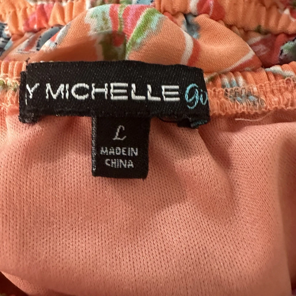 MY MICHELLE Mamelucos Niñas Talla L Estampado Boho Hombro Frío Manga Corta Floral Foto 3 de 4