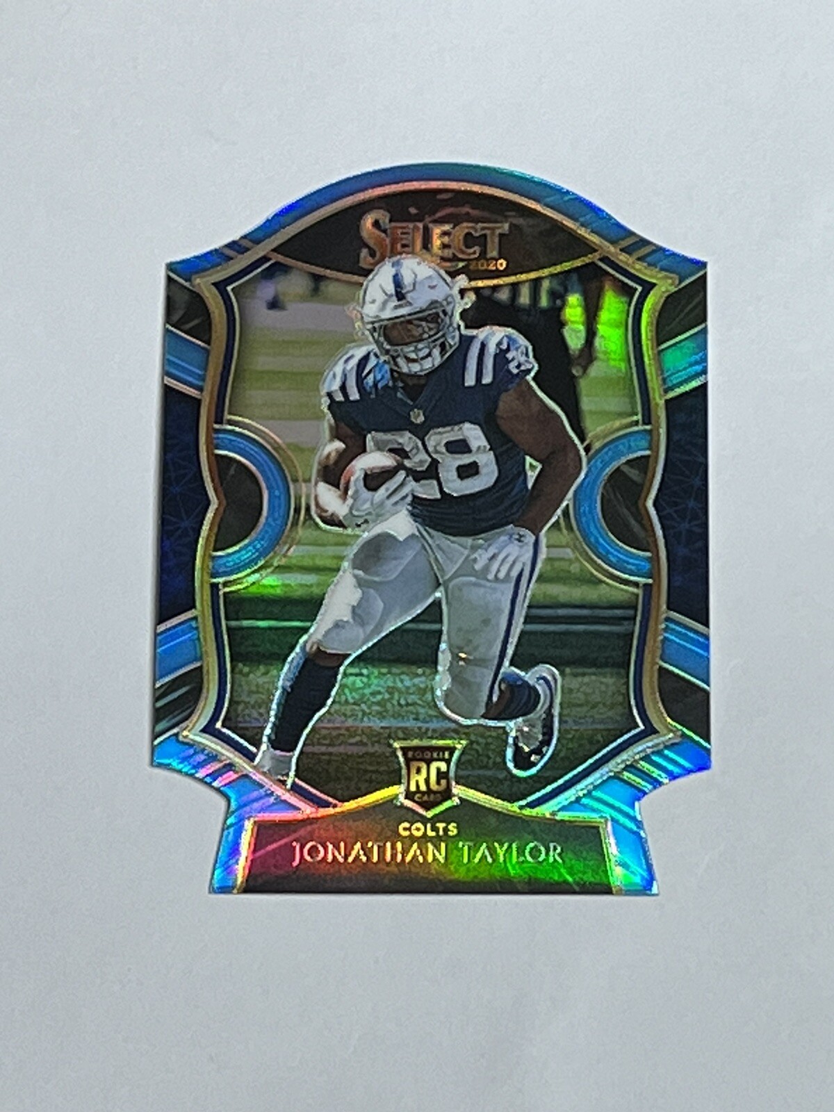2020 Select Jonathan Taylor Light Blue Concourse Die Cut Rookie #53  Colts RC