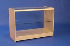  GLASS MAPLE DISPLAY SHOWCASE COUNTER 1200MM RETAIL SHOP FITTINGS 1 GLASS SHELF