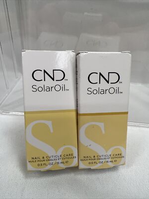 (2) CND Essentials Solar Oil Nail & Cuticle Conditioner, .5 Fl. Oz. Each