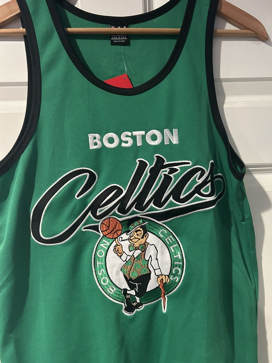 Boston Celtics Jersey Mens Embroidered NBA Basketball Green Size S