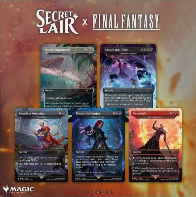 MTG FINAL FANTASY SECRET LAIR ENGLISH COMPLETE NONFOIL