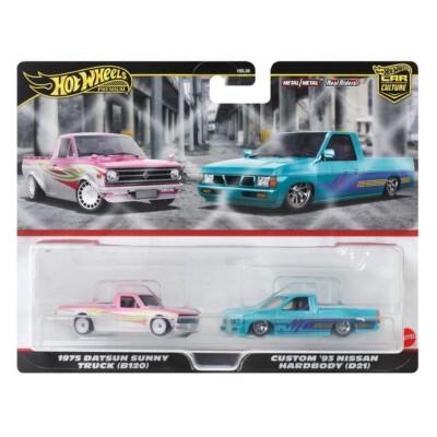 Hot Wheels 1975 Datsun Sunny Truck / Custom 93 Nissan Hardbody 2