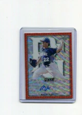 2020 Leaf Perfect Game All-American Metal Orange Wave Mason Albright Auto 1/1