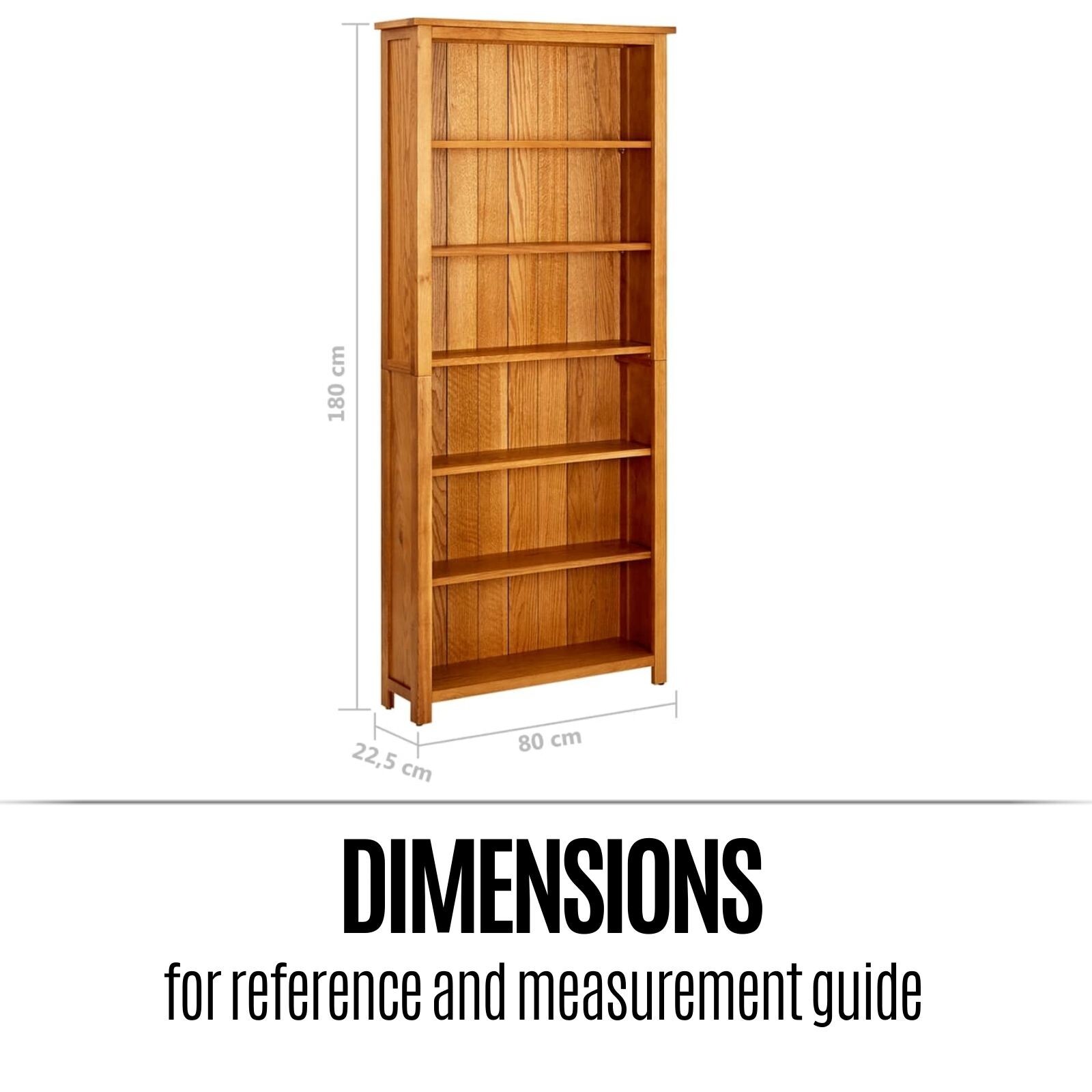 Wooden Bookcase Book Shelf Furniture Storage 6 Tier Timber Oak Display Shelves eBay