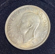 1941 Great Britain GEORGE VI Silver Florin 2 Shillings