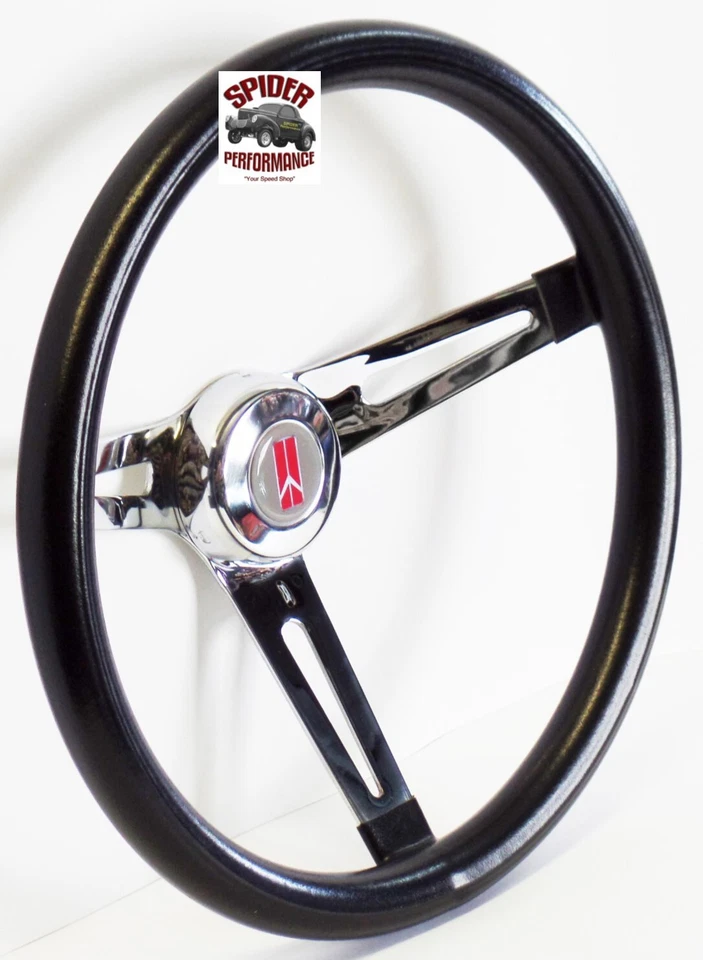 1969-1989 Oldsmobile steering wheel 13 1/2" MUSCLE CAR CHROME - Image 2 of 4