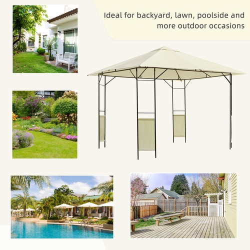 10'x10' Outdoor Patio Gazebo Canopy Shelter Party Tent for Garden Backyard Deck - Picture 6 of 10