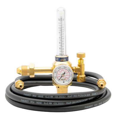 Harris Argon CO2 355-2CD-32010 Flowmeter Regulator Shielding Gas Kit 4400234