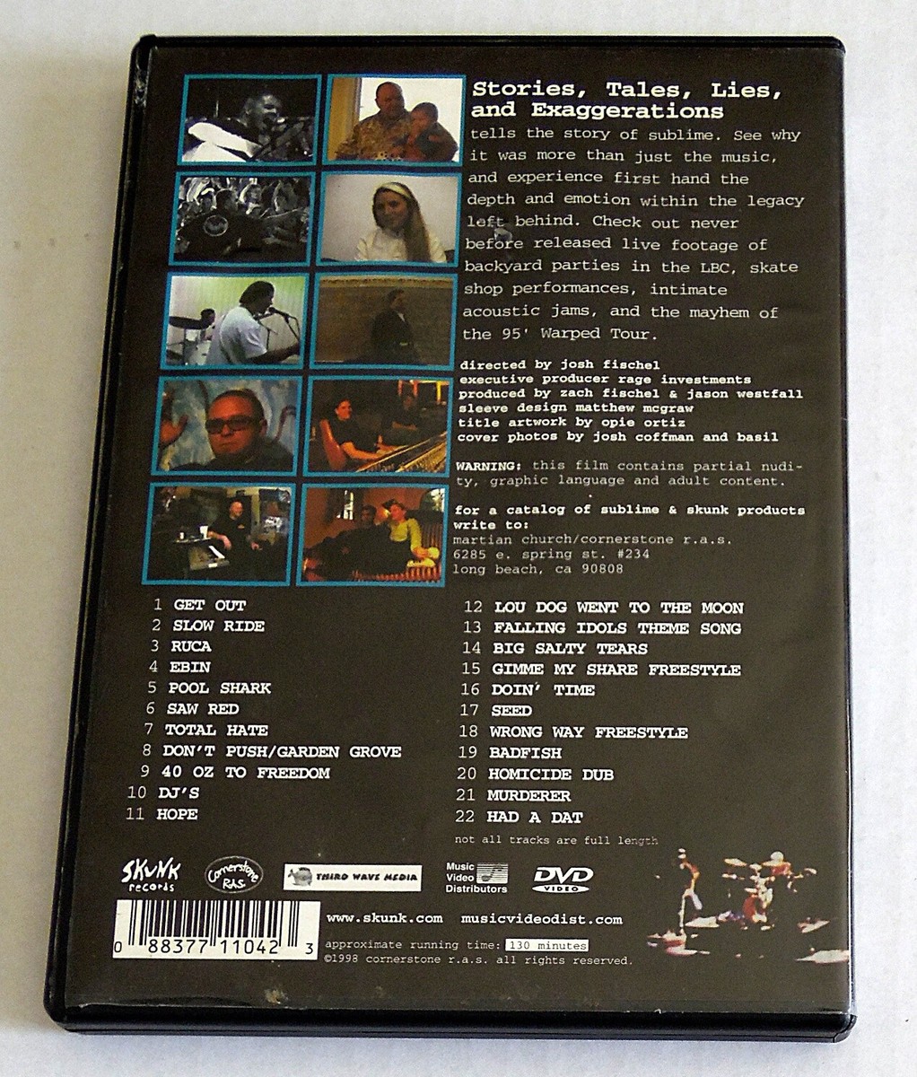DVD - Sublime - Stories, Tales, Lies & Exaggerations - 130
