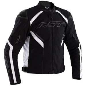 RST Sabre Airbag Ce Textile Motorcycle Jacket Black Black White