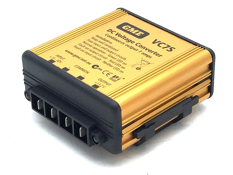 Convertidor de voltaje GME DC VC7S +15V-38V 24V a 13,2V para radios CB y UHF Foto 4 de 4