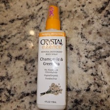 Crystal Deodorant Spray Chamomile  Green Tea 4 OZ New