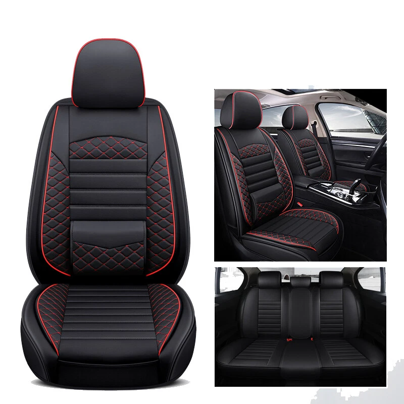 For Mercedes-Benz Car 5 Seat Covers Full Set Leather Pad Front Rear Back cushion Foto 4 de 4