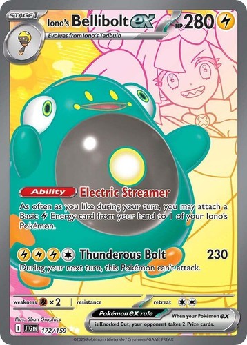 2025 Pokemon Journey Together Iono's Bellibolt EX #053/159 | eBay
