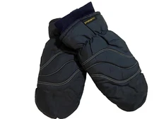 Vintage 1980's WELLS LAMONT Gloves Dark Blue PROMARK Winter Mittens Men's Size S