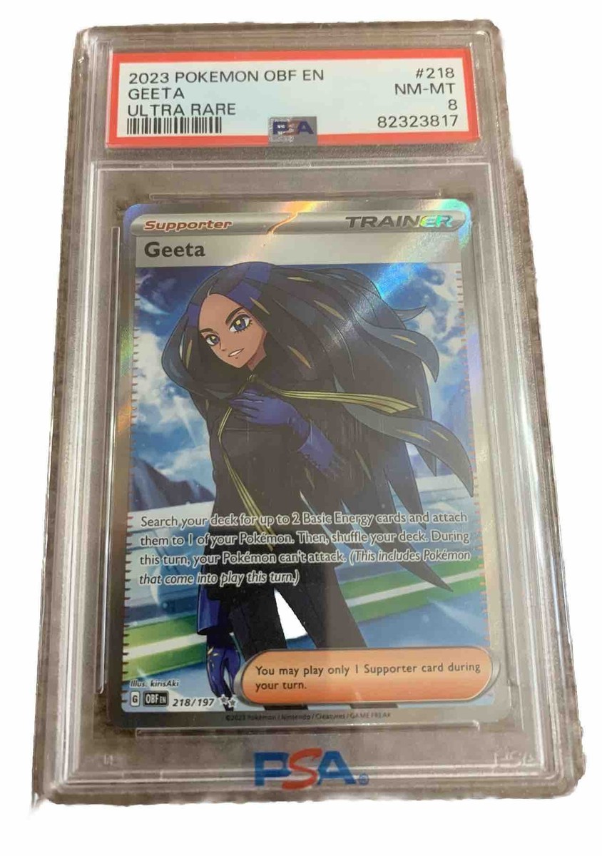 2023 Pokemon Scarlet and Violet Obsidian Geeta Full Art PSA 8 218/197 | eBay