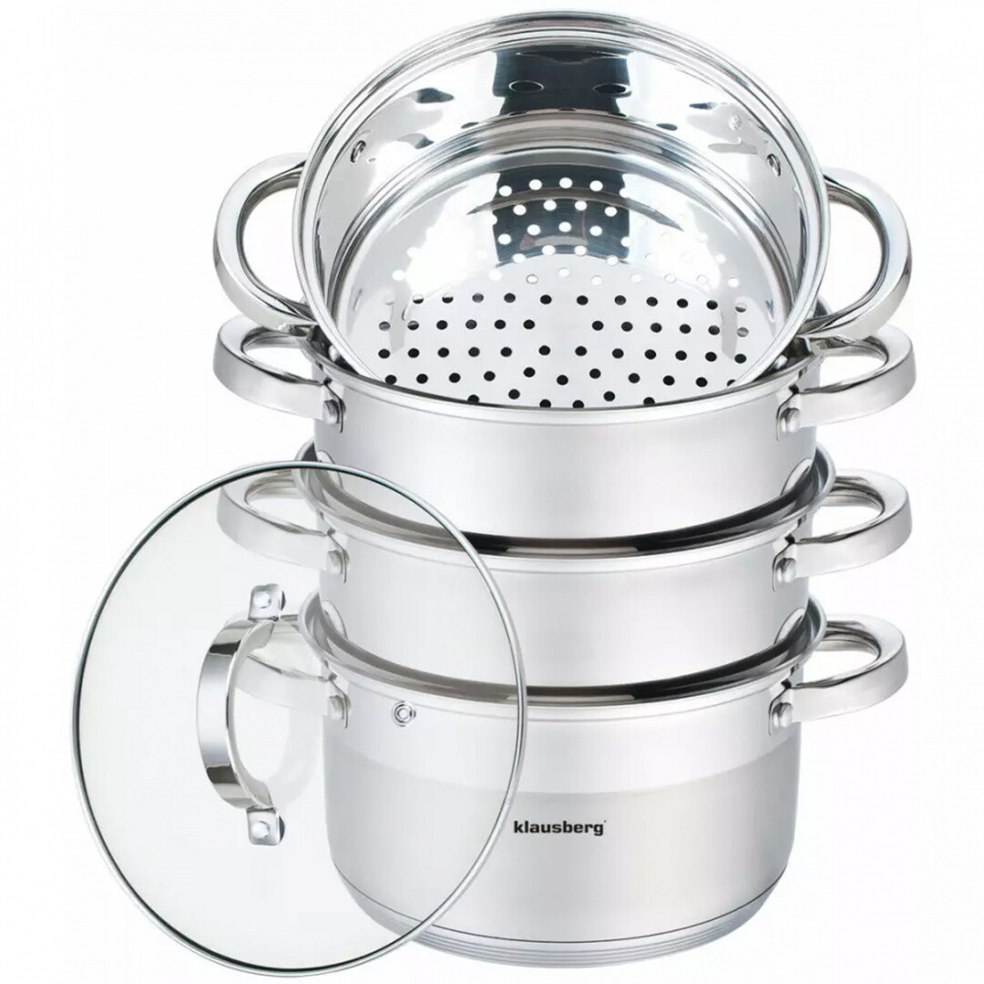 5902666611406 ГОРШОК НА ПАРУ С КЛАУСБЕРГОМ 5 ЭЛЕМЕНТОВ 20 см KB-7140 KLAUSBERG 11290₽