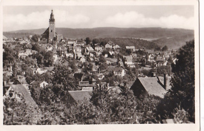 AK Deutschland Schneeberg Sachsen Stadtbild Kirche Gebäude Panorama Heldge-Verla