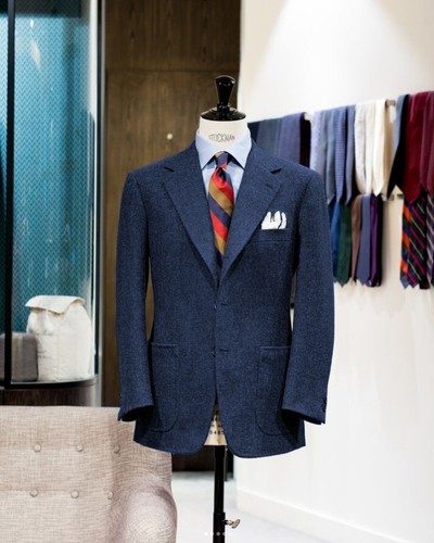 100% Wool Men's Jacket Vintage Single Breasted Notch Lapel Prom Party Blazer - Picture 9 of 22