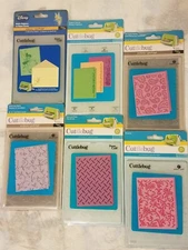 Lot of 6 CUTTLEBUG EMBOSSING FOLDERS Tinkerbell Flourish Paisely Birds Victoria
