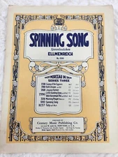 Vintage Spinning Song Spinnliedchen Ellmenreich No. 990 Music Sheet