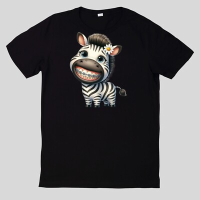 Funny Animals T-Shirt With Braces Cotton Fun Fun Sayings Funny Cartoon