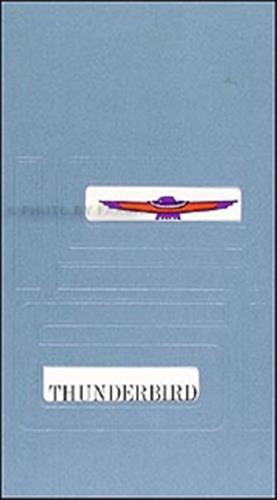 1961 Ford Thunderbird Owners Manuell T Vogel Tbird Operator User FüHrung Buch-image