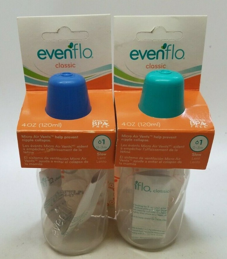 Evenflo Classic Twist Baby Bottle 4 oz (PACK OF 2)