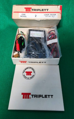 Triplett Loop Tester 3077 Model 2 Complete Set W/box, Instructions