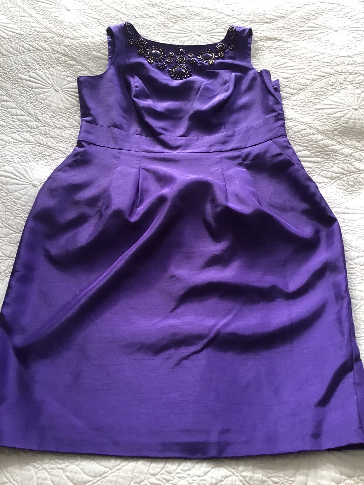 Monsoon Purple Dress Size 16. Party/cruise eBay