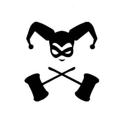 Vinyl Decal Car Truck Sticker Wall Batman Joker - Harley Quinn Silhouette Wink