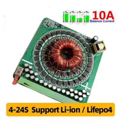Equalizer 10A Active Balancer 4~24S Lifepo4 Li-ion Battery Energy Capacitor
