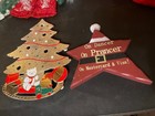 Vintage Christmas Ornaments Santa Flickering Snowman Reindeer Tree  Lot of 15 — photo 6