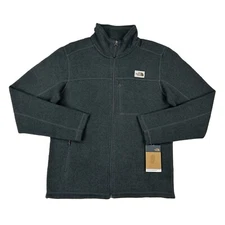 The North Face Gordon Lyons Full Zip Fleece Jacket - Dark Grey Heather -