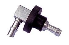  New Fuel Elbow 1/4" Line 90 Degree Gas Tank Fitting Metal with Rubber Grommet 