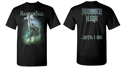 HAMMERFALL cd lgo HAMMER HIGH ...UNTIL I DIE Official SHIRT 2X New built to last