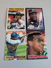 Rickey Henderson Baseball Cards 1986-1994 Choose Your Cards