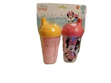 2-pack Disney Baby Minnie Mouse Spill Proof 10 oz Sippy Cups Tumbler Pink