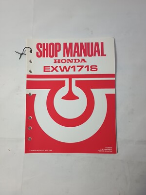 Honda Exw171s Generator Shop Service Repair Manual G727