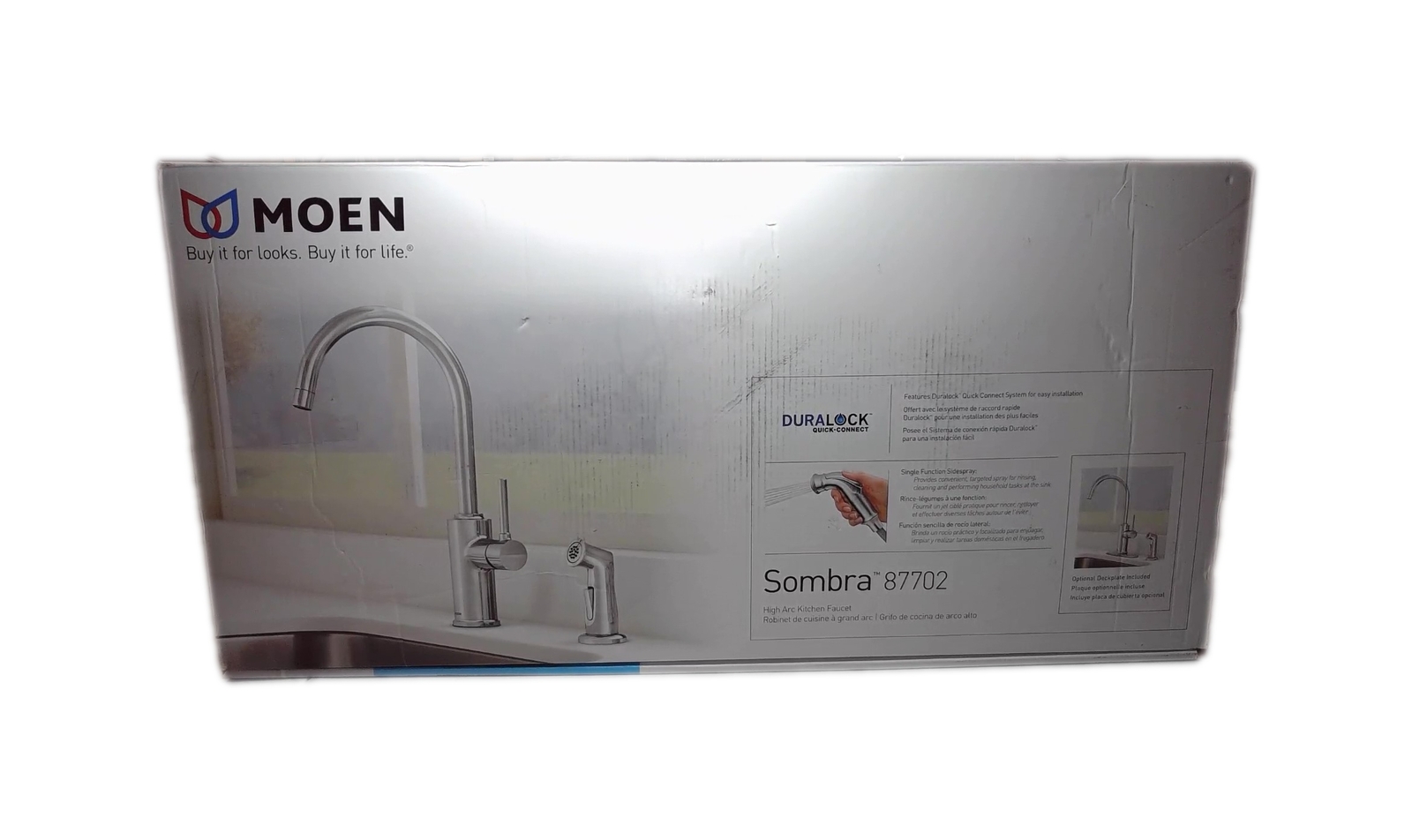 MOEN Sombra SingleHandle Standard Kitchen Faucet with Side Sprayer in
