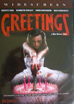 Greetings By Kenneth Colley - Uninvited Guest At A Party (DVD, 2009) Kristy Cox
