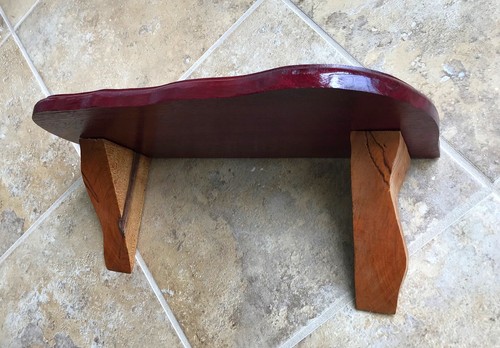 Beautiful Vintage Hand Crafted Solid Wood Shelf Farmhouse Rustic 15.25x7.25x6.5" - Picture 5 of 16