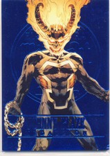 2023 Marvel Fleer Ultra Midnight Sons Sapphire Medallion M23 Johnny Blaze 13/25