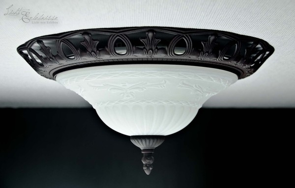 Rustikale Deckenleuchte Deckenlampe Lampe Leuchte 2-Flammig-image